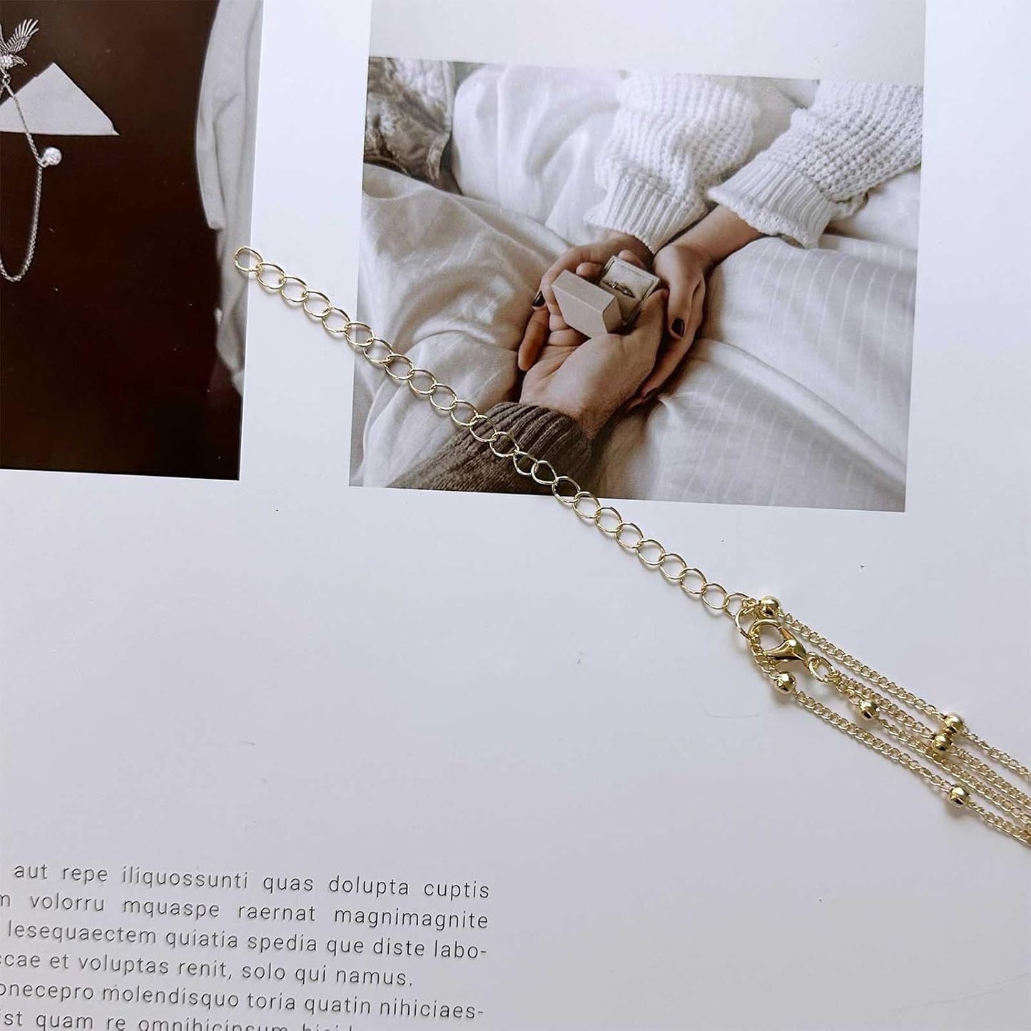 Layered Teardrop Pendant Necklace Teardrop Natural Stone Necklace Teardrop Gemstone Necklace Chain White Teardrop Necklace Choker Gold Satellite Chain Necklace Jewelry for Women and Girls