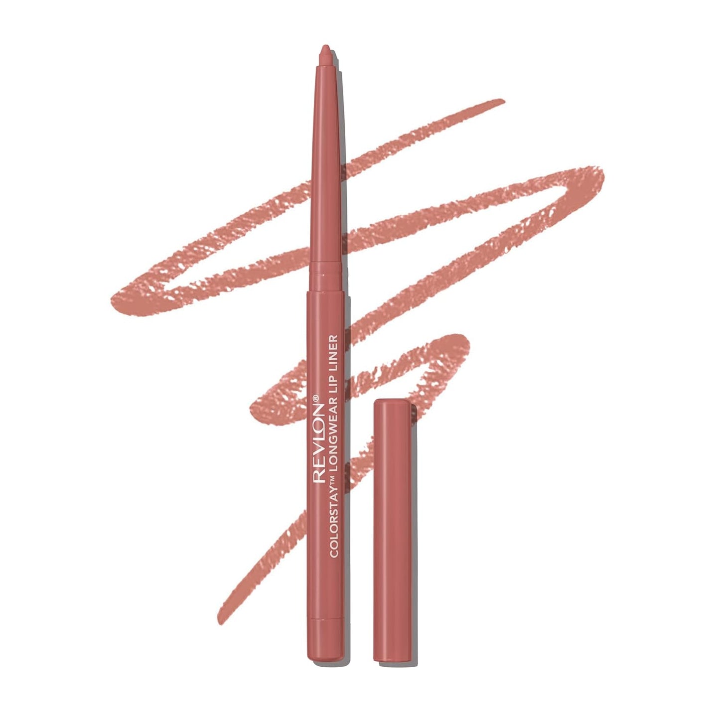 Revlon Colorstay Lip Liner Makeup with Built-in-Sharpener, Longwear Rich Colors, Smooth Application, 655 Rose, 0.01 oz
