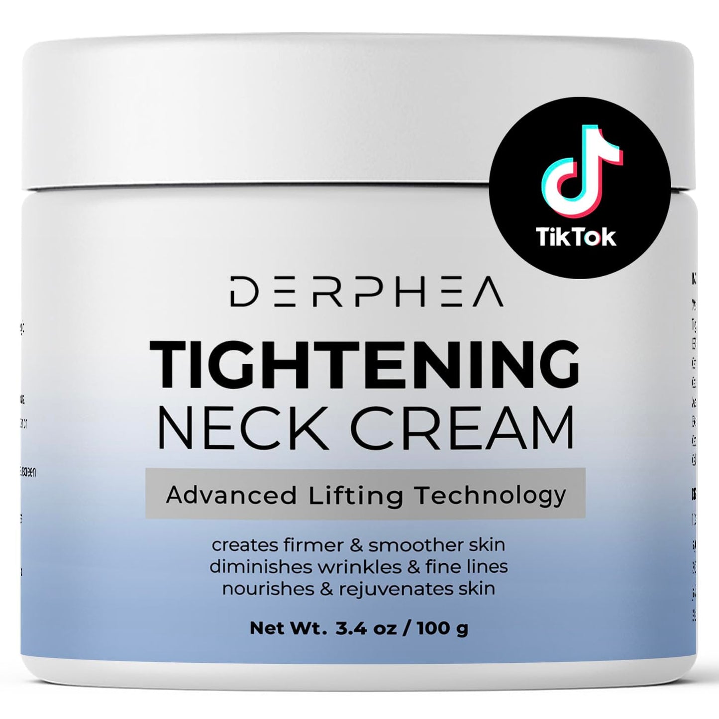 Neck Tightening Cream: Tighten and Lift Neck Cream For Tightening and Firming, Fine lines, Loose & Sagging On Face, Decollete & Other Skin Areas - 3.4 Oz