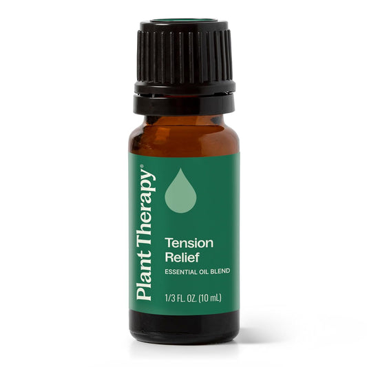 Plant Therapy Tension Relief Essential Oil Blend 10 mL (1/3 oz) 100% Pure, Undiluted, Therapeutic Grade