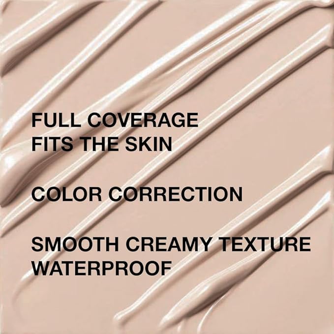 Pro Under Eye Full Coverage Liquid Concealer to Cover Dark Circles, Scars, Redness, Spots, Fine Lines, Corrector Anti-Aging Natural Finish, Moistening Smooth Cream, Waterproof 0.4 fl oz - Medium#