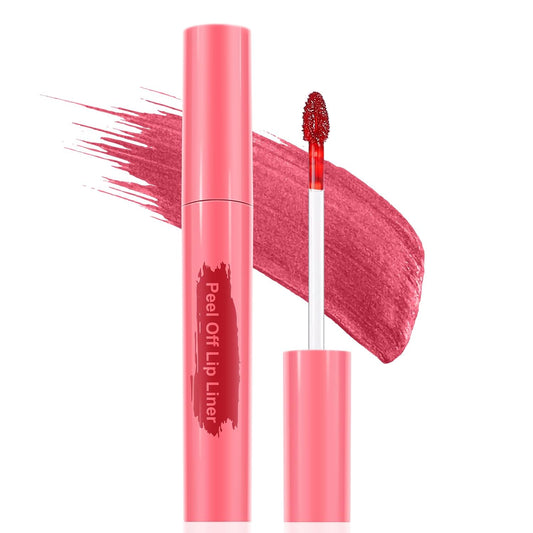 Lip Liner - Lip Stain Peel Off Moisturizing Long-Lasting & Waterproof Transfer Proof & Plumping, Non-Stick Cup Lip Liner Stain Tint For All Skin Types (Berry, 1 PCS)