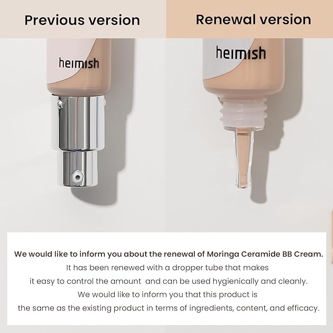 HEIMISH Moringa Ceramide BB Cream SPF 30 PA++ | 28 Tan | 1.87 fl oz / 53g