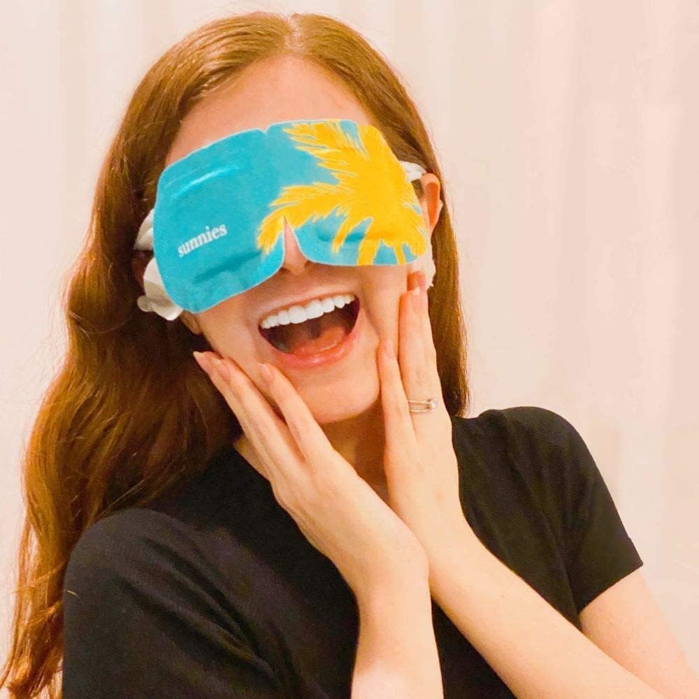 Self-Heating Steam Eye Mask Compress for Dry & Tired Eyes, Longest Lasting (40+ mins), Disposable, No Microwave, Sleep Better, Headache Relief, Puffiness and Dark Circles, Combine with Gold Hydrogels