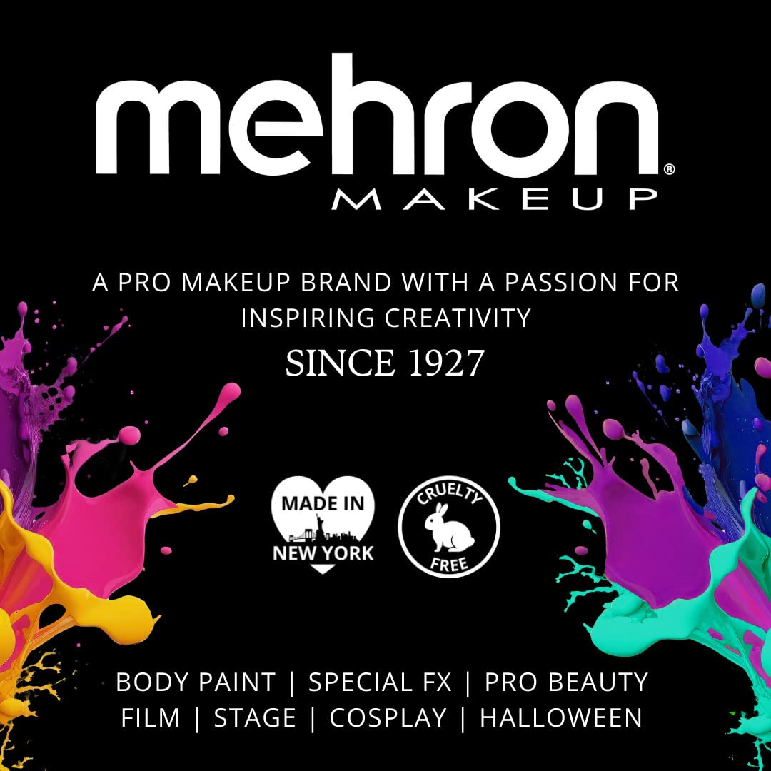 Mehron Makeup Metallic Powder (.17 oz) with Mixing Liquid (1 oz) (BRONZE)