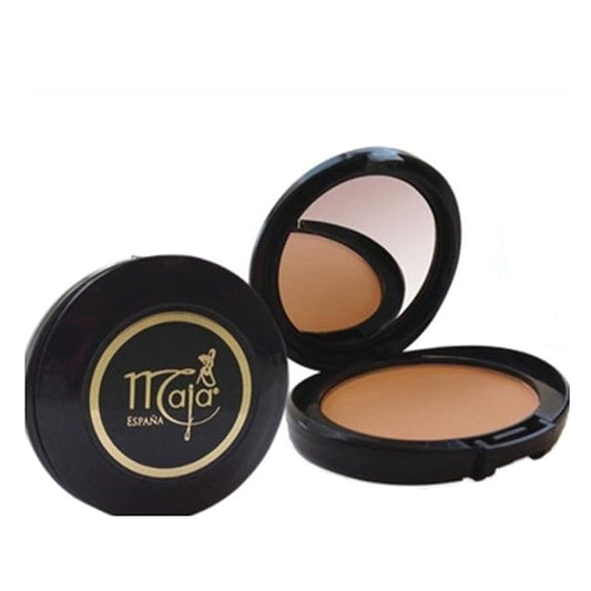 Bronceado Maja Pressed Powder| Delicately Scented Pressed Powder, Mirror and Tassel Compartment for Flawless Skin; 0.53 Ounces