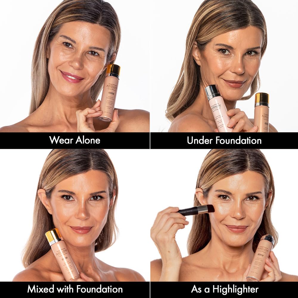 Jerome Alexander MagicMinerals AirGlow Tinted Highlighting Night Mist, Illuminating Airbrush Tinted Moisturizer Spray | Petal Pearl