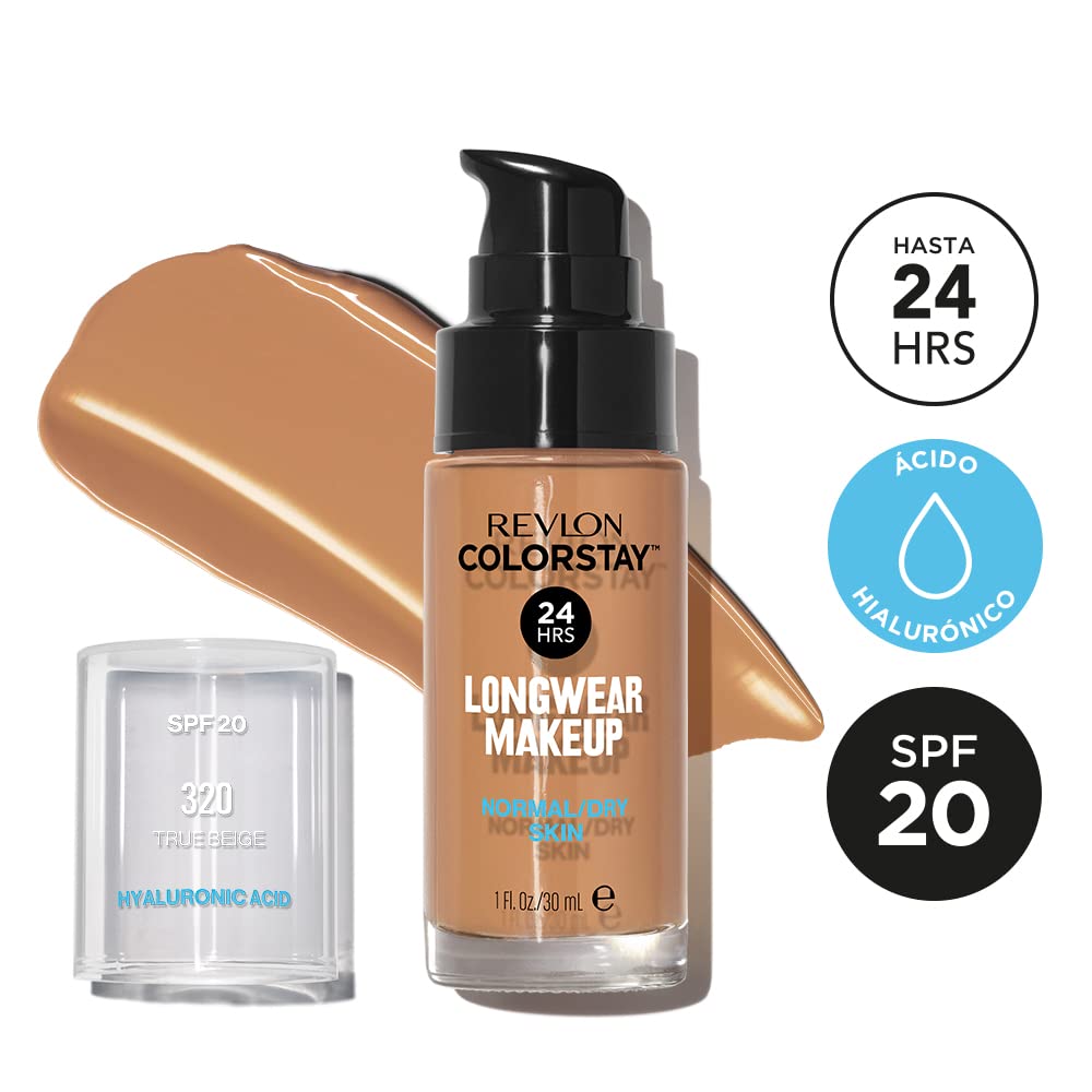 Revlon Colorstay SPF 20 Makeup Foundation for Normal/Dry Skin, True Beige, 1 Ounce