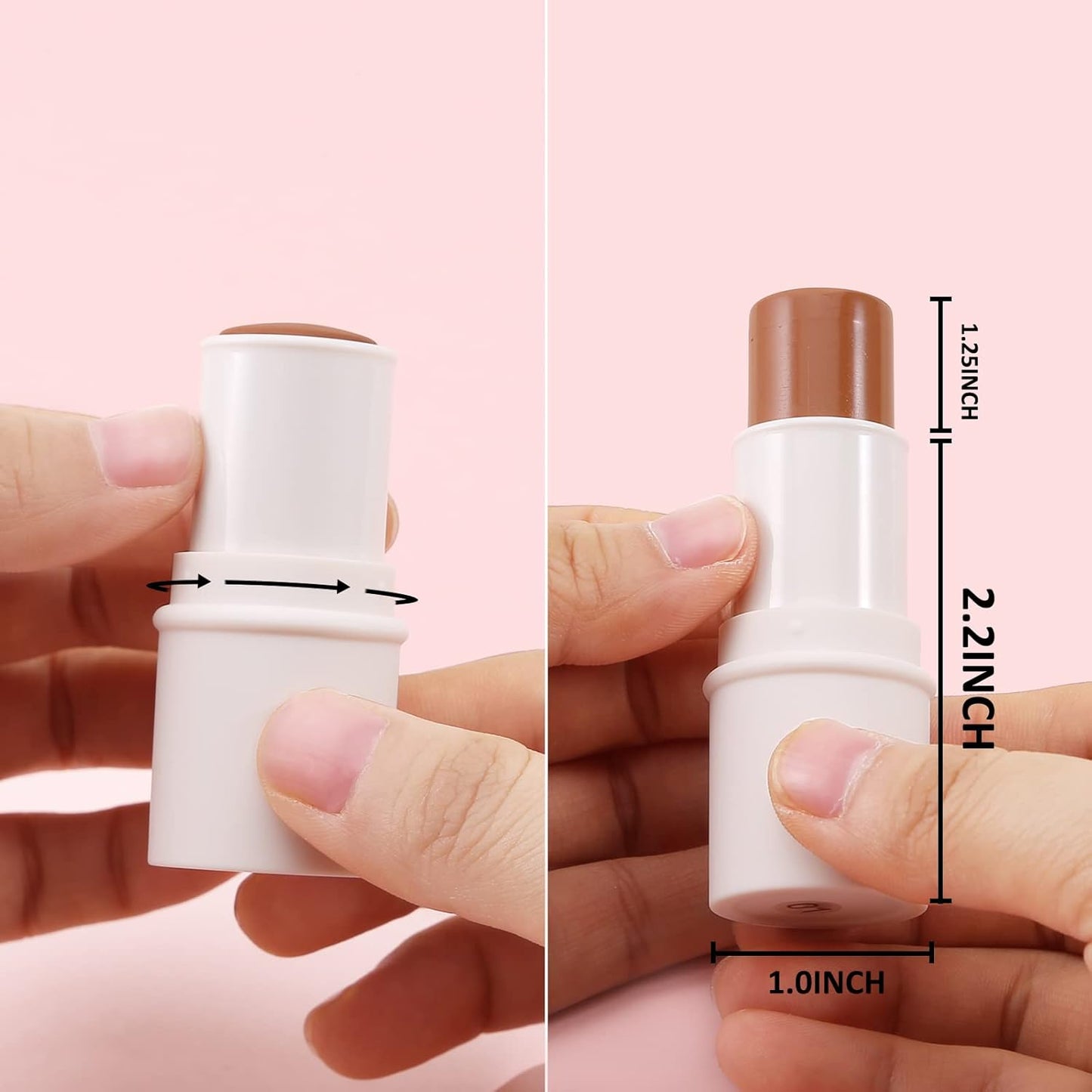 Boobeen Cream Blush stick, Multi Face Blush for Cheek, Lip and Eye, Pigmented Matte Finish for Natural Flush Color, Buildable and Lightweight