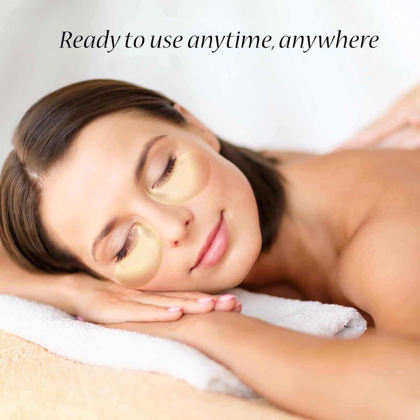 ROUSE 24K Gold Eye Masks Under Eye Collagen Patches Anti-Wrinkle Anti-Aging Eye Gel for Dark Circles Puffy Eyes Under Eye Bags Moisturizing Eye Treatment Masks-60pcs