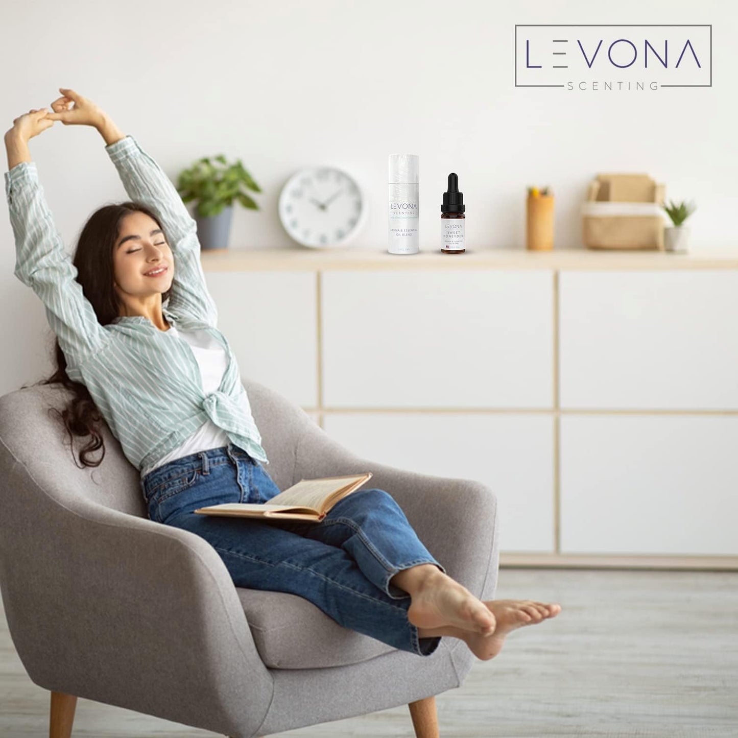Levona Scent Essential Oils - Scents for Home, Hotel & Office Use - Perfect for Home Diffuser & Humidifiers - Aroma Fragrance Oil, Ideal for Massage, Relaxation, and Spa - Sweet Honeydew, 10ml