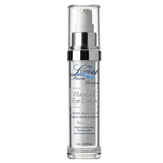 Vitamin C Under Eye Cream for Dark Circles and Puffiness, Anti Aging, Enriched Retinol Eye Cream to Reduce Eye Bags, Fine Line and Wrinkles with Aloe Vera & Cocoa Butter, 1oz.