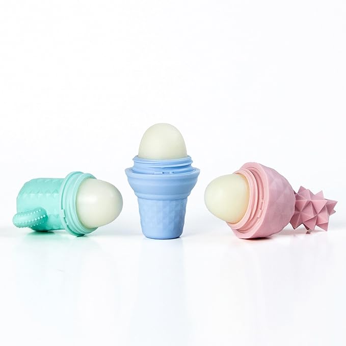 Rebels Refinery Mixed Lip Balm Trio - 100% Natural & Organic All-Day Moisture Care - Summer Citrus, Sour Blue Raspberry, Strawberry Mango Flavors