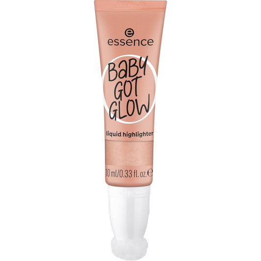 essence | Baby Got Glow Liquid Highlighter | Lightweight, Buildable, Radiant with Sponge Applicator | Vegan & Cruelty Free (30 | Breezy Bronze)