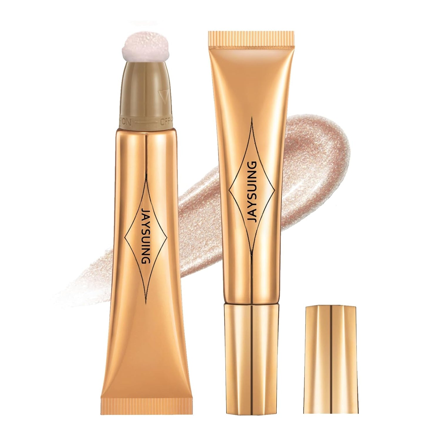 Liquid Blush Beauty Wand, Liquid Blush, Blush stick, Liquid Blush for Cheeks, Contour Beauty Wand, Natural Smooth Creamy Highlight Matte Liquid Blush Stick with Soft Cushion Applicator