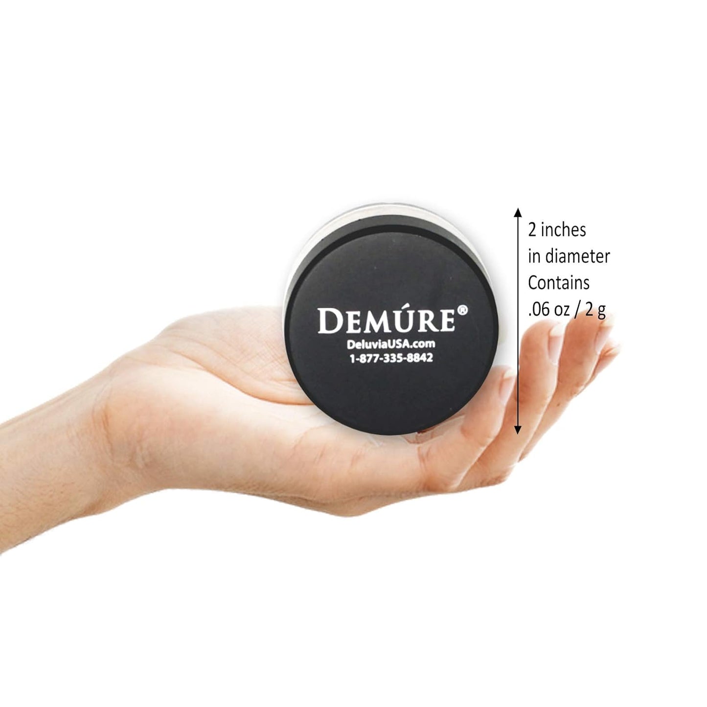 Demure Mineral Blush Powder (Peachy) - Natural, Professional, Loose Powder Makeup - Cruelty Free