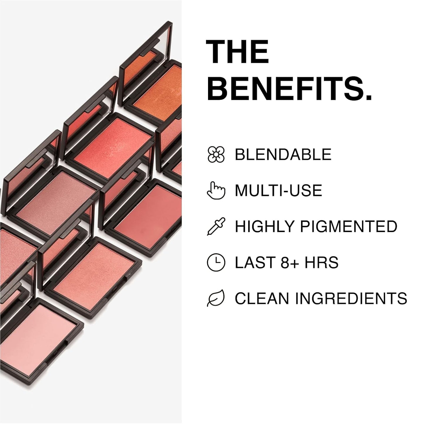 Makeup Powder Blusher - "Mixed Emotions" - 4g / 0.141oz - Pigmented, Buildable, Lightweight Powder Blush for a Radiant, Healthy, Natural Glow. Versatile Shades - Pink - Shimmer finish.