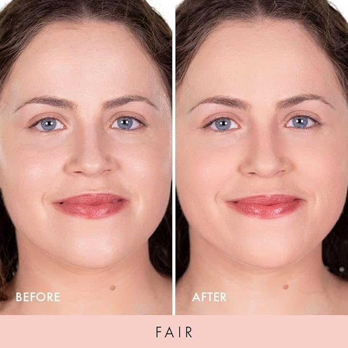 Wander Beauty Wanderlust Powder Foundation - Fair - Blurs and Evens Skin Tone - Perfects and Hydrates With Hyaluronic Acid, Aloe, Honeysuckle, & Vitamin E - Lightweight, Buildable Coverage - 0.31 oz