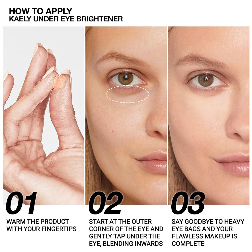 evpct under Eye Brightener, Nourishing Luminous under Eye Concealer Color Corrector for Dark Circles, Waterproof Naturactor Concealer Pot make up for face Eye Ring corrector de ojeras, 07# Fair