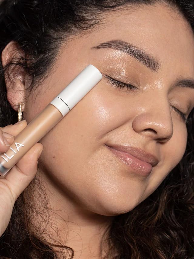 ILIA - True Skin Serum Concealer | Non-Comedogenic, Cruelty-Free, Vegan, Safe For Sensitive Skin, Reduces Appearance of Dark Circles + Blemishes (Wasabi SC2.75, 0.16 oz | 5 ml)
