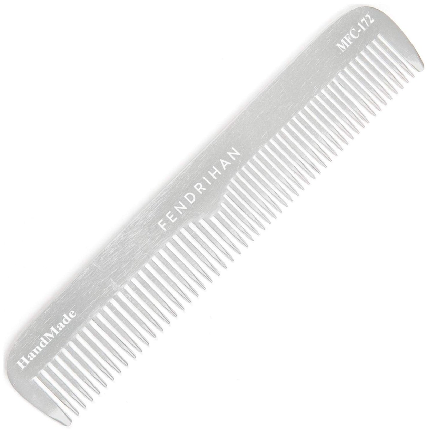 Fendrihan Sturdy Metal Fine Tooth Barber Grooming Comb (6.7 Inches)