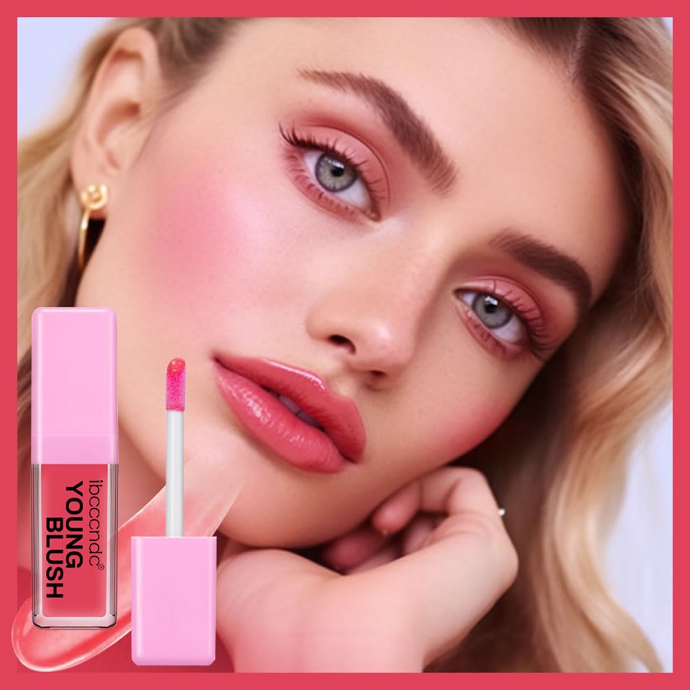 Green Color Changing Blush Oil, Liquid Blush Oil for Cheeks, Reacts To Skin’s Natural pH For Your Instant Perfect Shade, Dewy & Natural Flush Finish, Blendable Formula, For All Skin (#2 Pink)
