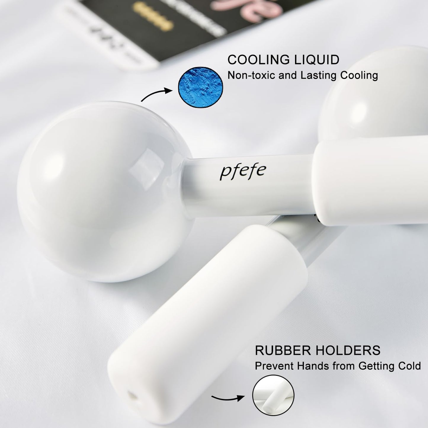 Ice Globes for Face & Eyes, Unbreakable Stainless Steel Cryo Sticks for Beauty Routines, Facials Cold Roller Cooling Globes for Puffiness, Wrinkles, Dark Circles, Headaches