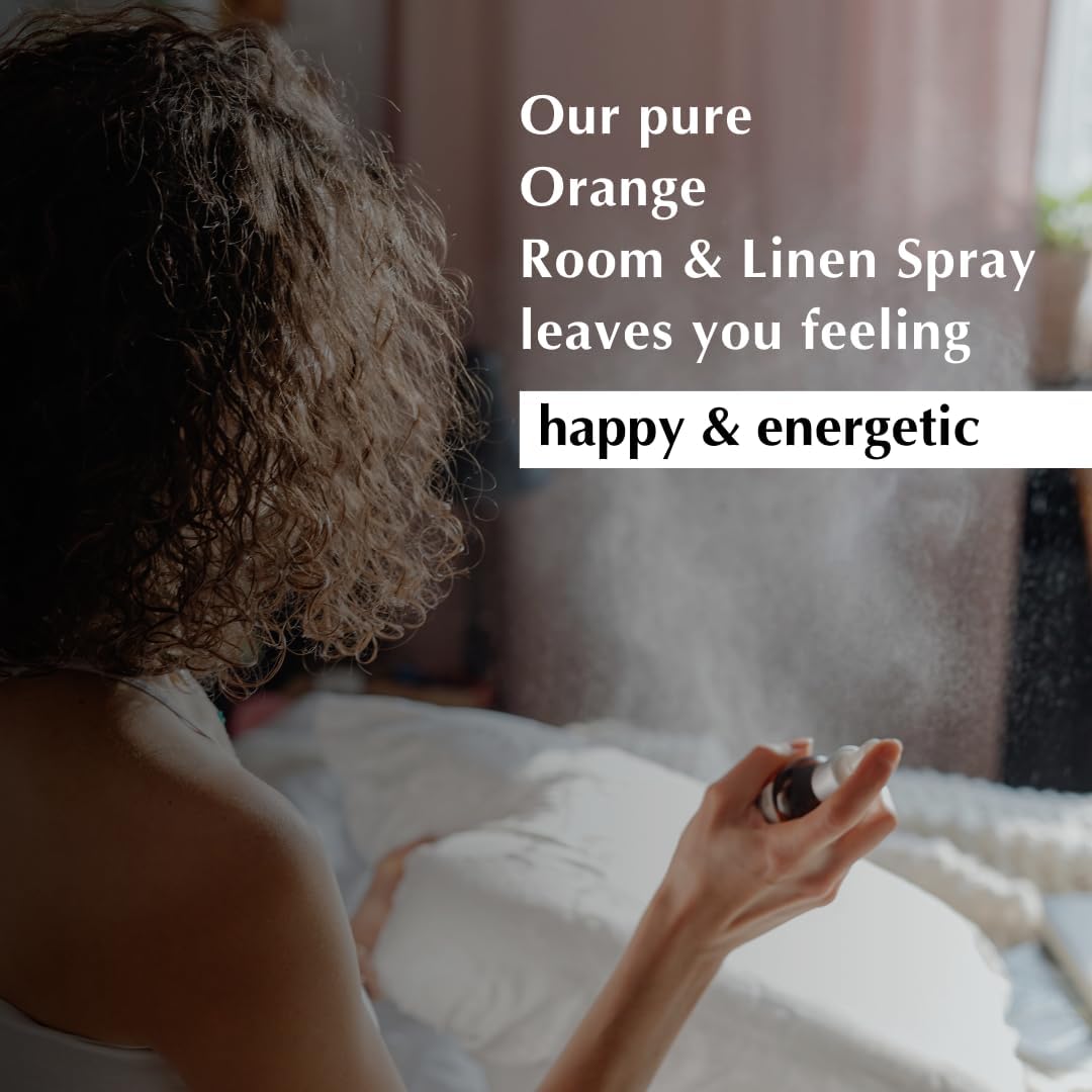 Orange Room, Linen & Pillow Spray by Aromafume | 100ml/3.38 fl oz | with Pure Orange Essential Oil | Aromatherapy Spray | Mist for Bedding, Fabrics