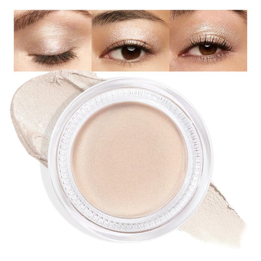 Cream Glitter Brulee Shimmer Metallic Eyeshadow Palette Makeup, Natural Single Mini Instant Holographic Eyeshadow For Women, Sombras Crema Para Ojos, Talc, Paraben & Cruelty Free, 705