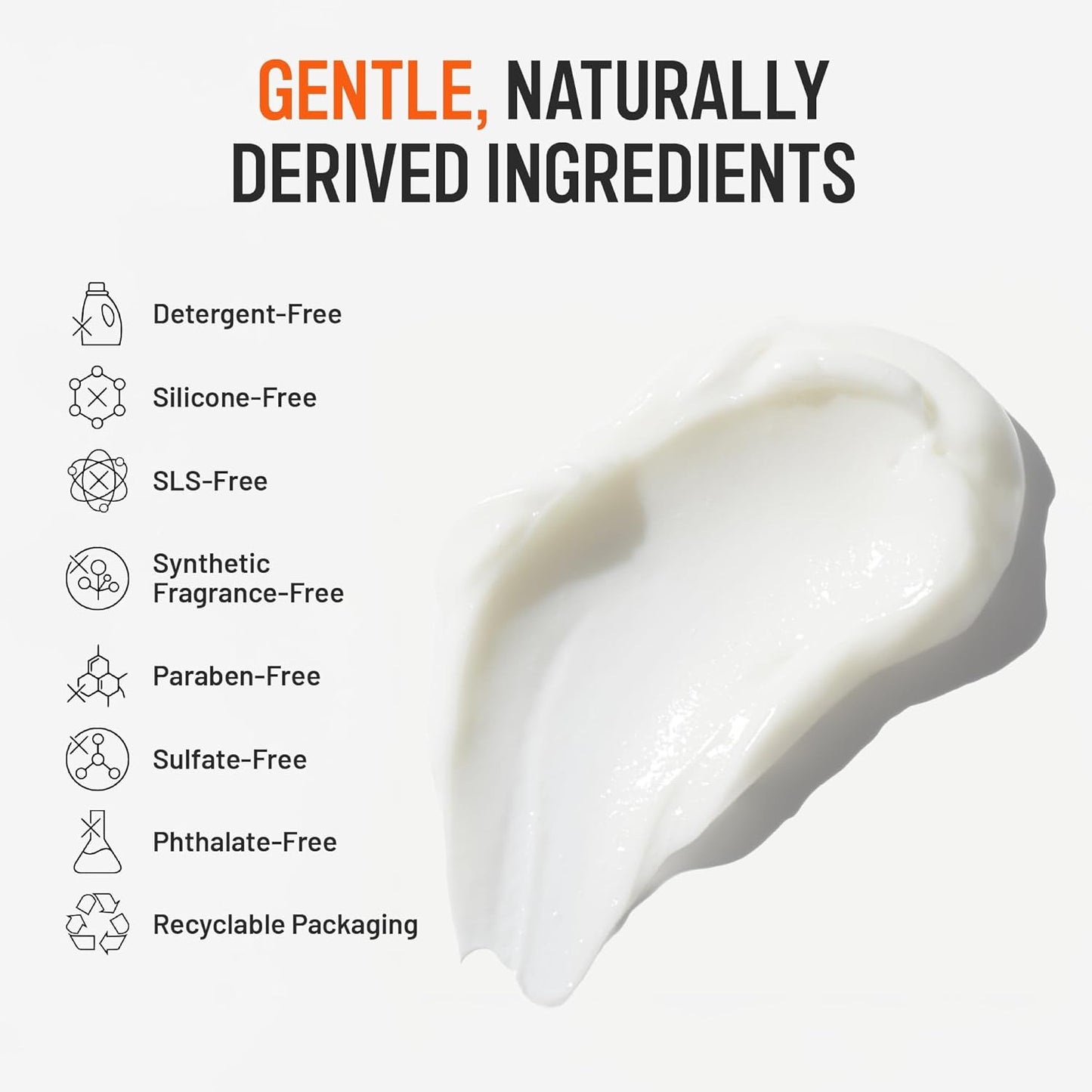 Hairstory New Wash Original with Scalp Brush, Cleansing Cream for All Hair Types, Detergent Free Shampoo & Conditioner Alternative, Promotes Scalp Health, 8oz