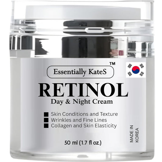 Retinol Moisturizer Cream 50 ml - Pack of 1 - Face, Eye, Forehead, Crow's Feet, Décolleté & Neck Cream - Fights Sagging Appearance, Puffiness, Wrinkles and Dark Circles - Korean Skincare