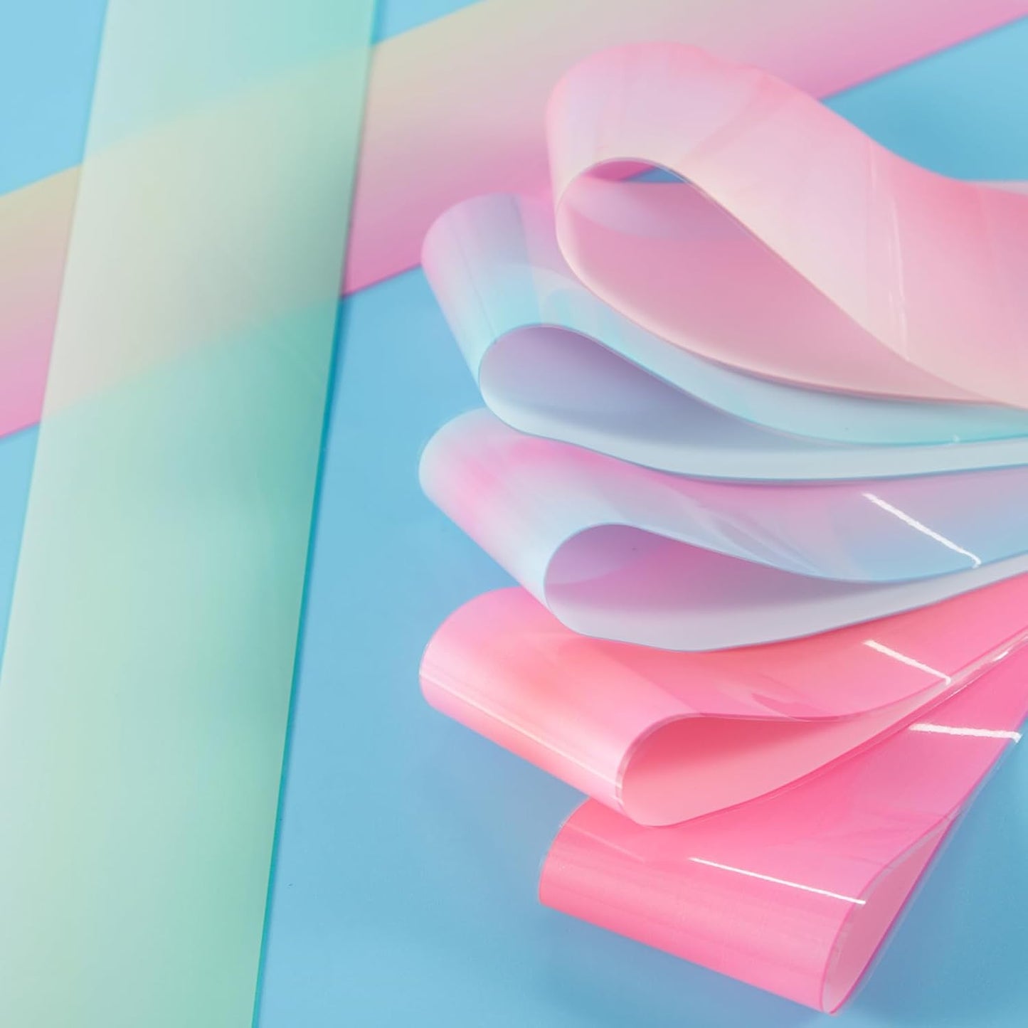 JERCLITY 300 Sheets Nail Foil Transfer Nail Art Stickers Set Nail Foil Transfer Sheets Marbling Starry Sky Leopard Print Aurora Iridescence Gradient Patterns for Women