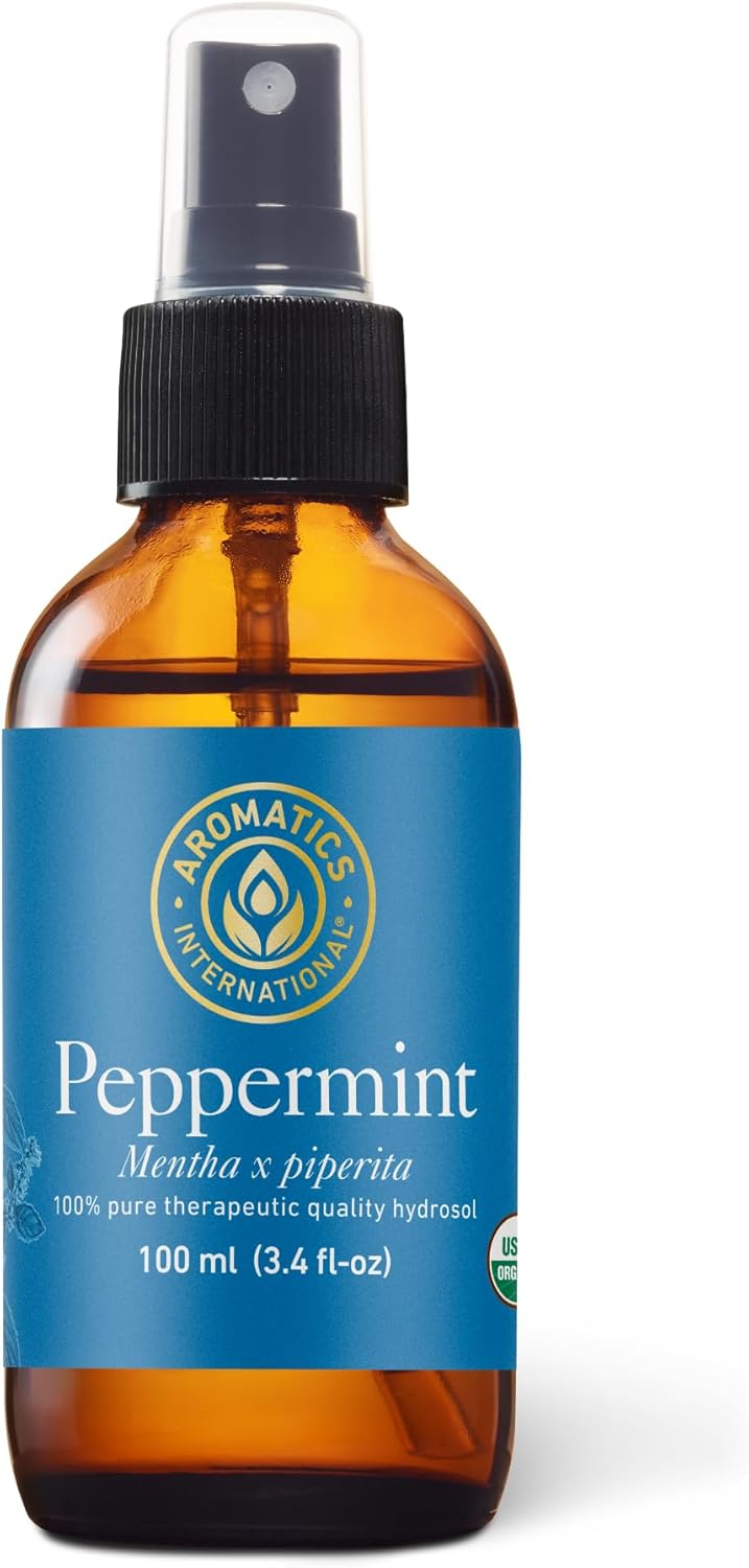 Aromatics International Peppermint Hydrosol 100ml | Cooling Aromatic Spray for Home