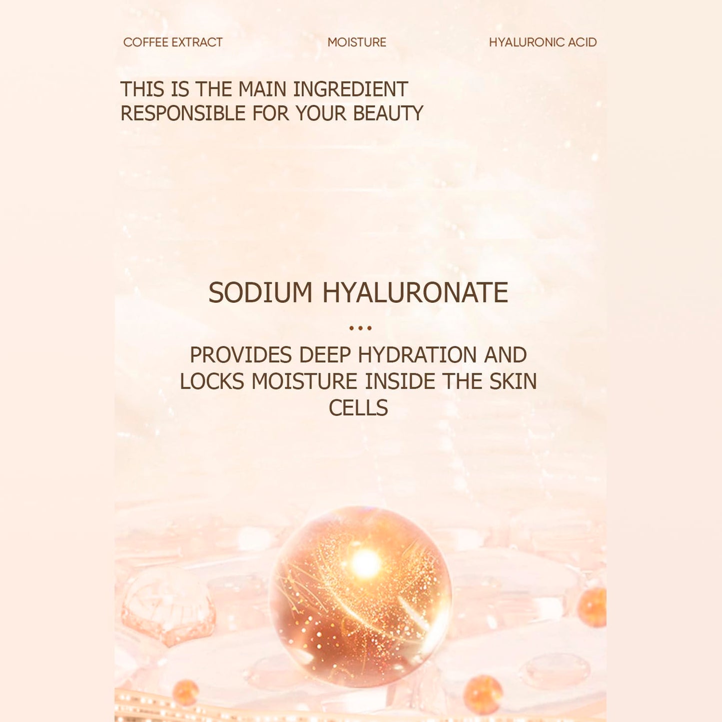 VENZEN Caffeine Moisturizing Tender Lip Cream Elastic Radiant Charm Coffee Lips Care 15g / 0.53oz