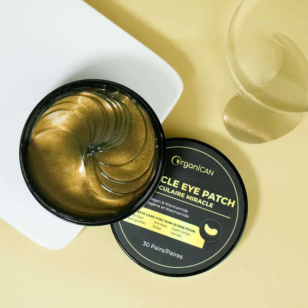 Under Eye Mask with Caffeine, Collagen, Niacinamide (60 Patches), Eye Pads for Puffy, Tired Eyes, Dark Circles