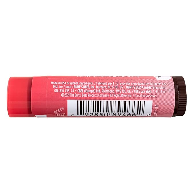 Burt's Bees Tinted Lip Balm, Rose, 0.15 Ounce (Pack of 4)