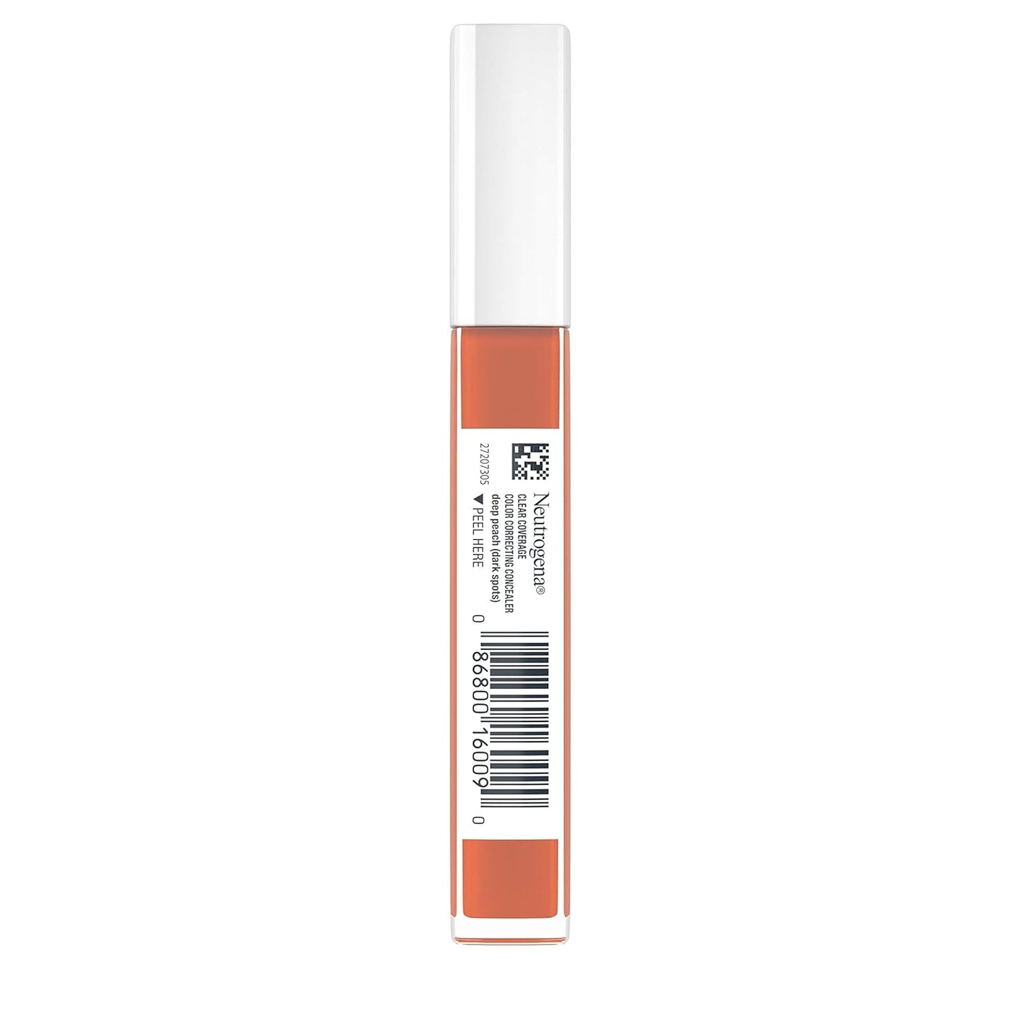 Neutrogena Clear Coverage Color Correcting Concealer Makeup, Lightweight Concealer with Niacinamide for Dark Spots, Oil-, Fragrance-, Paraben- & Phthalate-Free, Deep Peach, 0.24 fl. oz