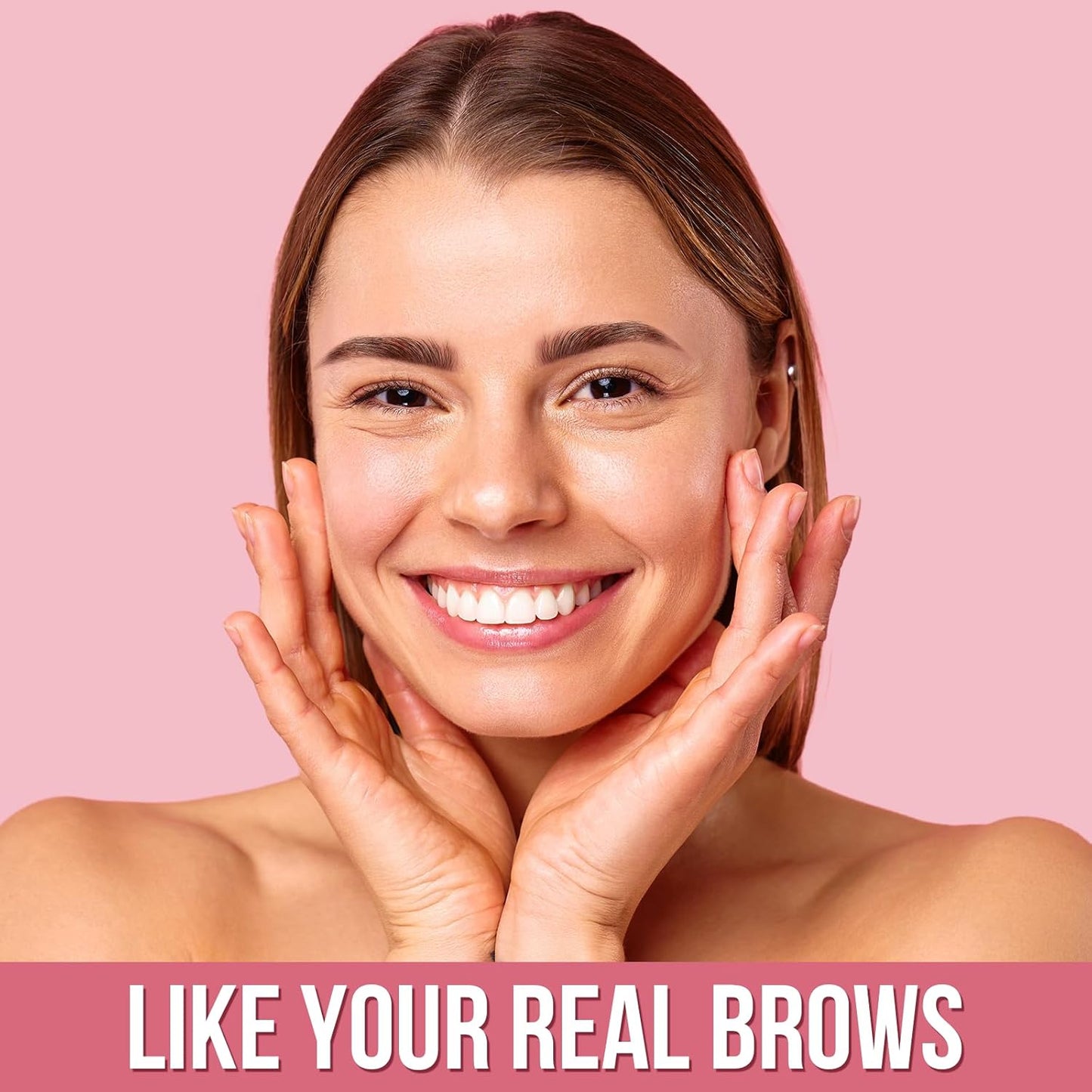 Eyebrow Pen - Microblading eyebrow pencil with Micro-Fork Tip & Precision Tip for Natural Brows, Eyebrow Pencils for Women, Dual-Ended Brow Brush, Waterproof, Black Brown