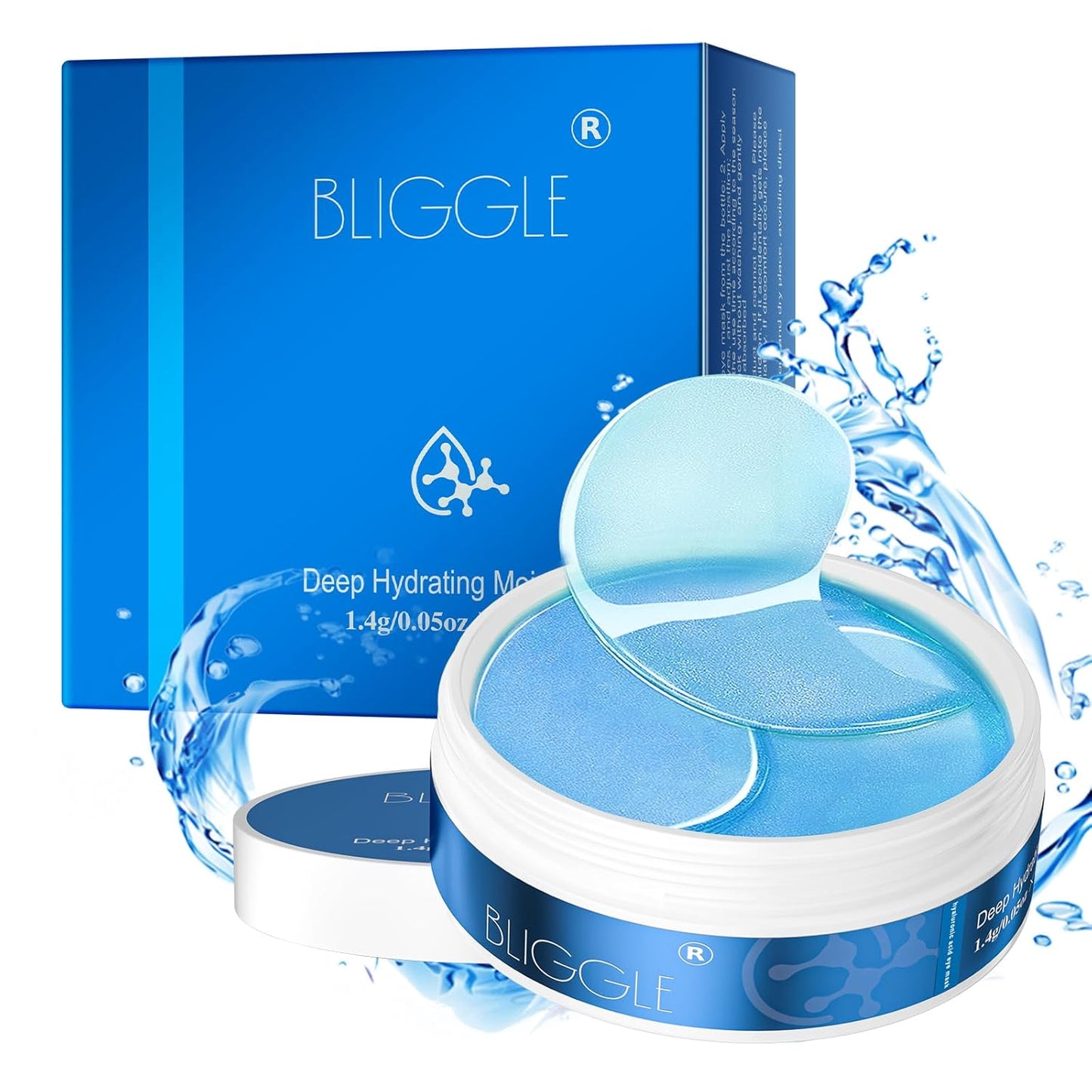 Under Eye patches (64 pcs)-Brightening Eye Mask with Hyaluronic Acid, Cooling Eye Care for Puffy Eyes & Dark Circles Treatments,Reduce Under Eye Bags and Smooth Wrinkles