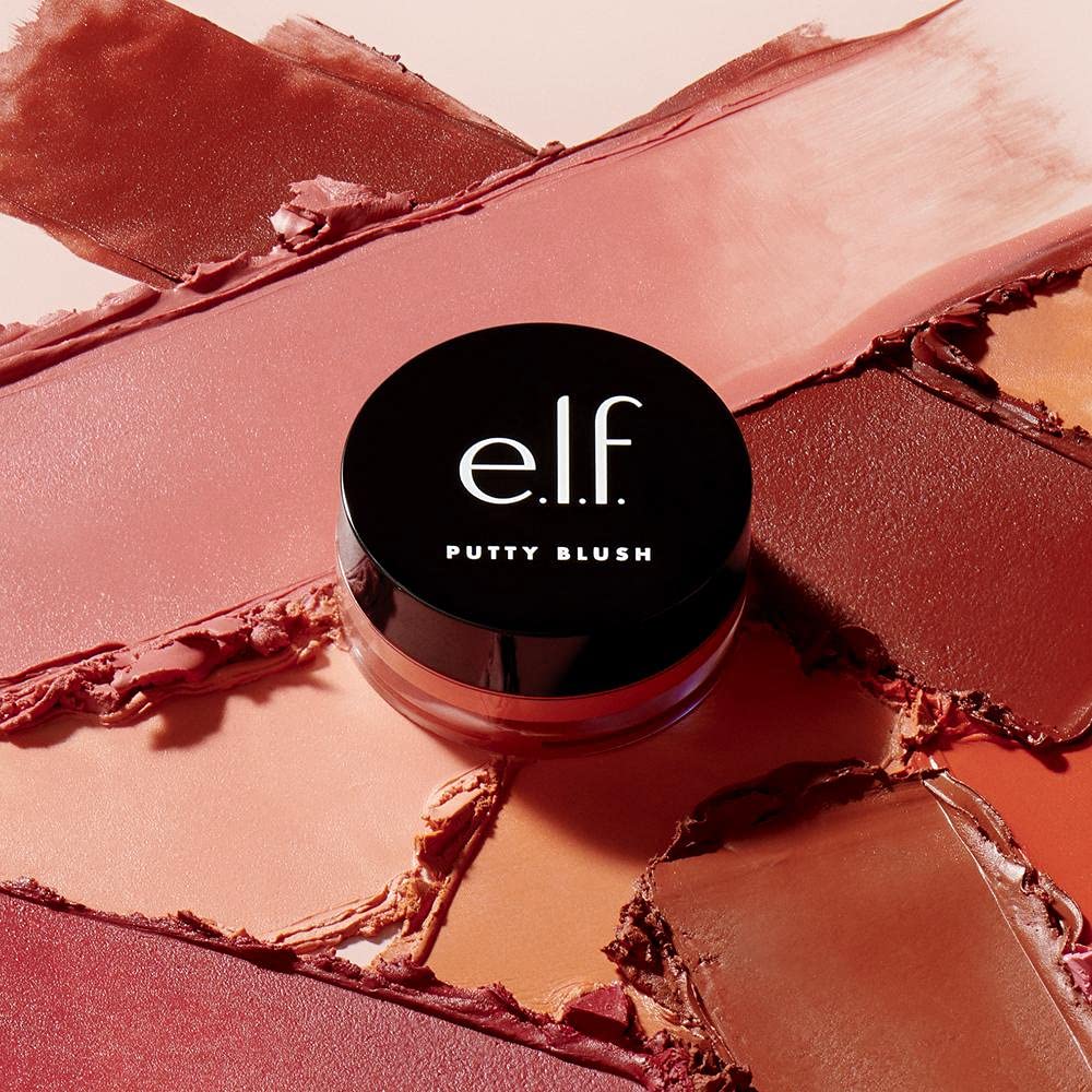 e.l.f. Putty Blush, Creamy & Ultra Pigmented Formula, Infused with Argan Oil & Vitamin E, Turks and Caicos, 0.35 Oz (10g)