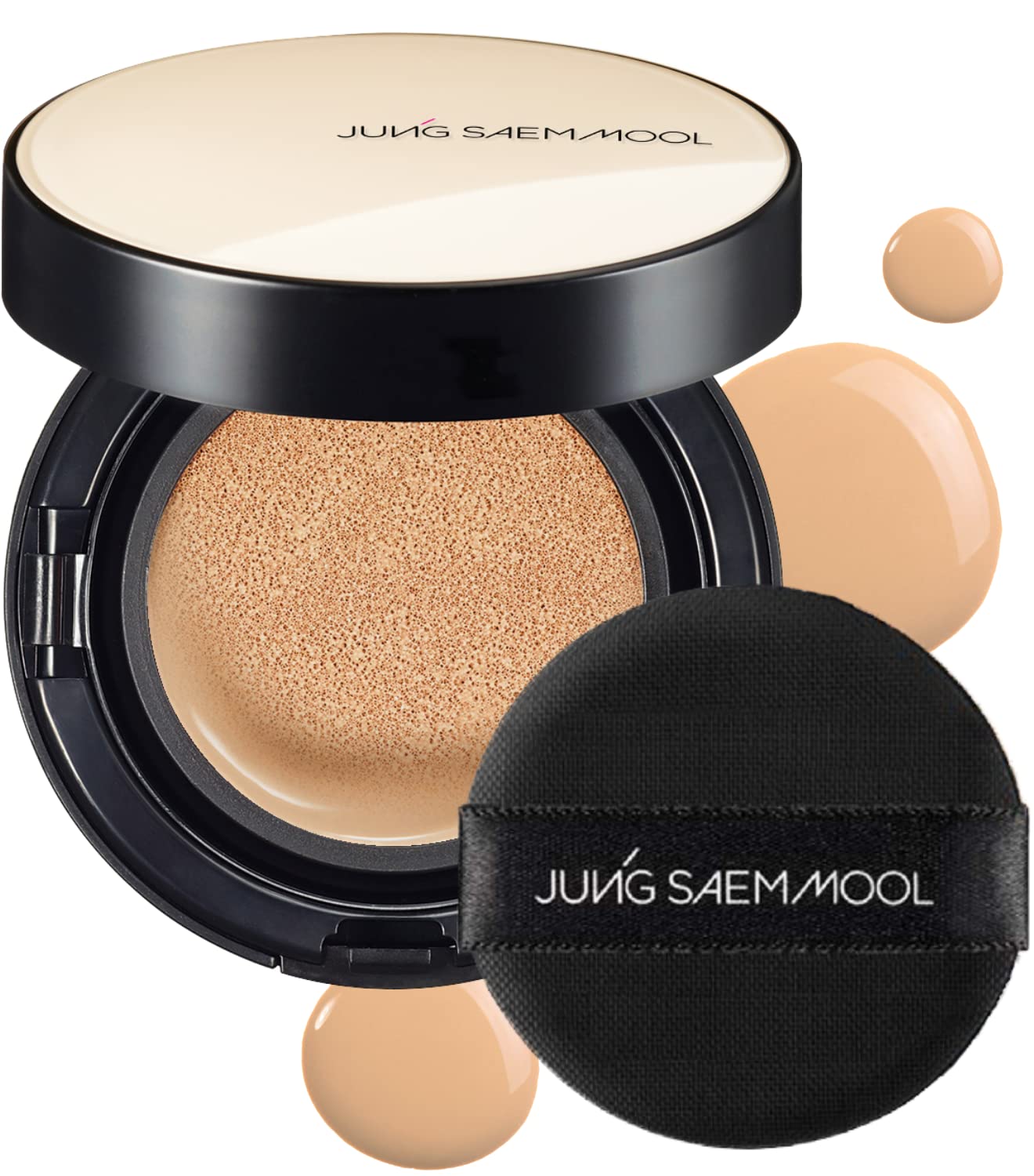 [JUNGSAEMMOOL OFFICIAL] Essential Skin Nuder Cushion (Light) | Refill not Included | Natural Finish | Buildable Coverage | Korean Makeup Artist Brand | Cream Foundation