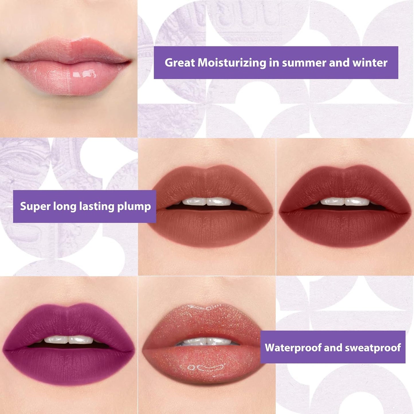 Color Nymph Beginner Makeup Set for Teens, Full Kit Girls Makeup Kits with Exquisite Purple Box Teen Girls Makeup Kit Non-Toxic Includes Eyeshadow Palettes Mascara Lipstick Makeup Set Brushes Kit etc