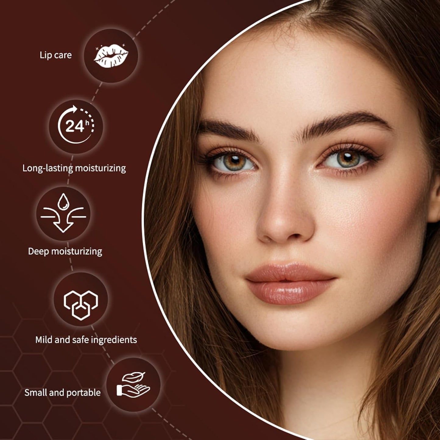 Black Honey Lip Balm, Lip Tinted, Moisturizing Lip Care for Soft Smooth Lips, Long Lasting Hydration, Natural Ingredients Nourishing Formula for Dry Lips (2PCS Black Honey, Large)