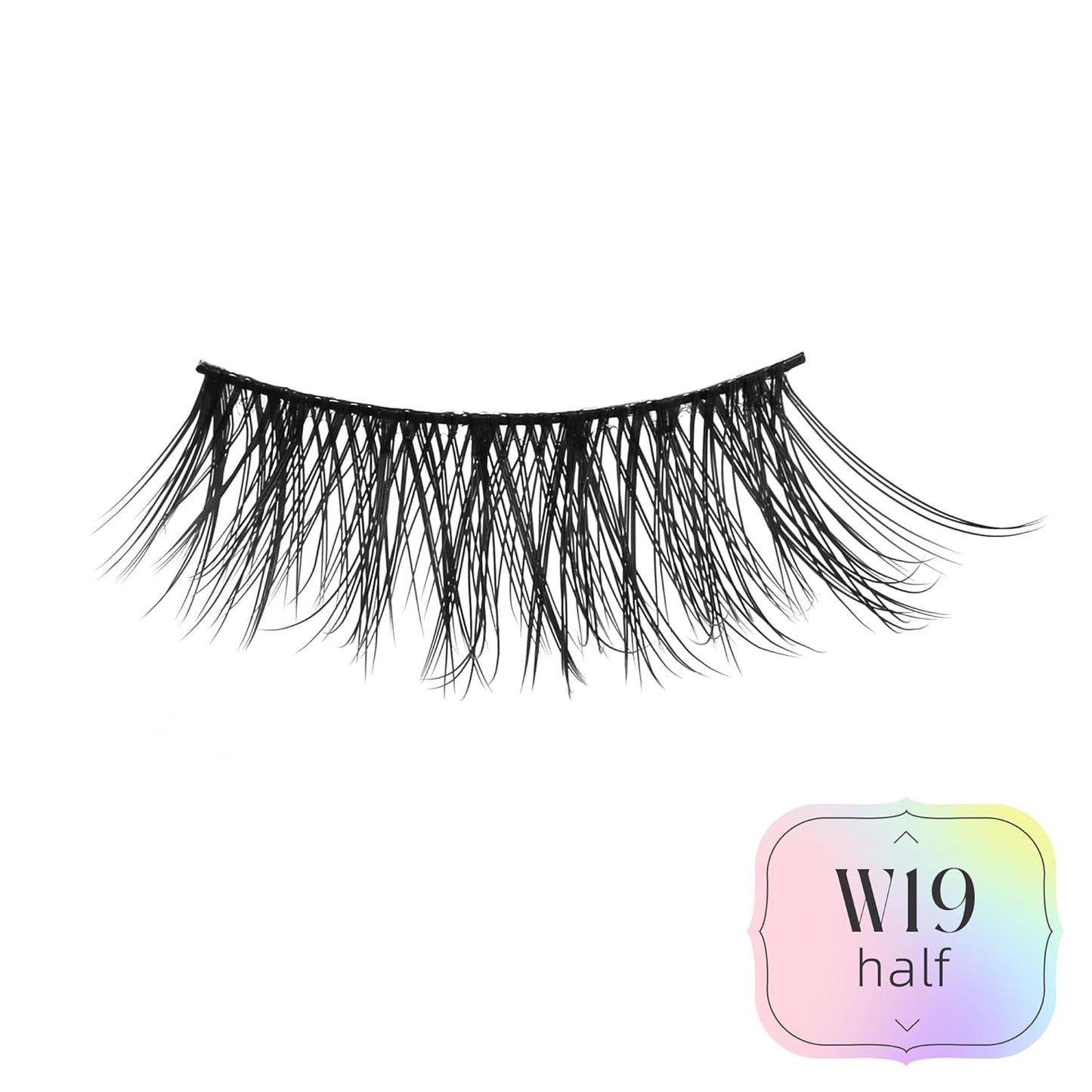Half Lashes Natural Lashes Wispy Lashes Corner Lashes 3/4 False Eyelashes Natural Half Eyelashes W19