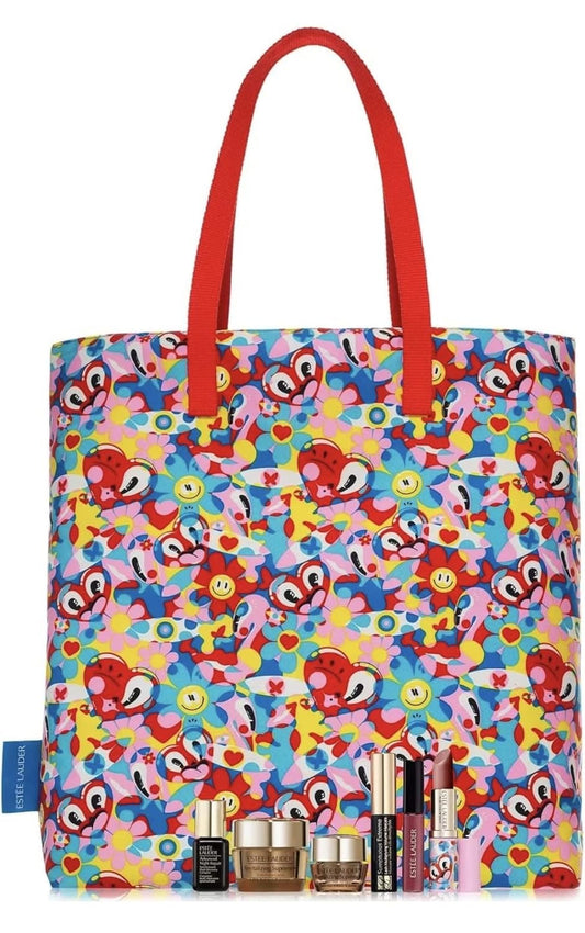 Estee Lauder 7 pieces Travel set Even-Tone, Lift & Glow with Full Size TOTE