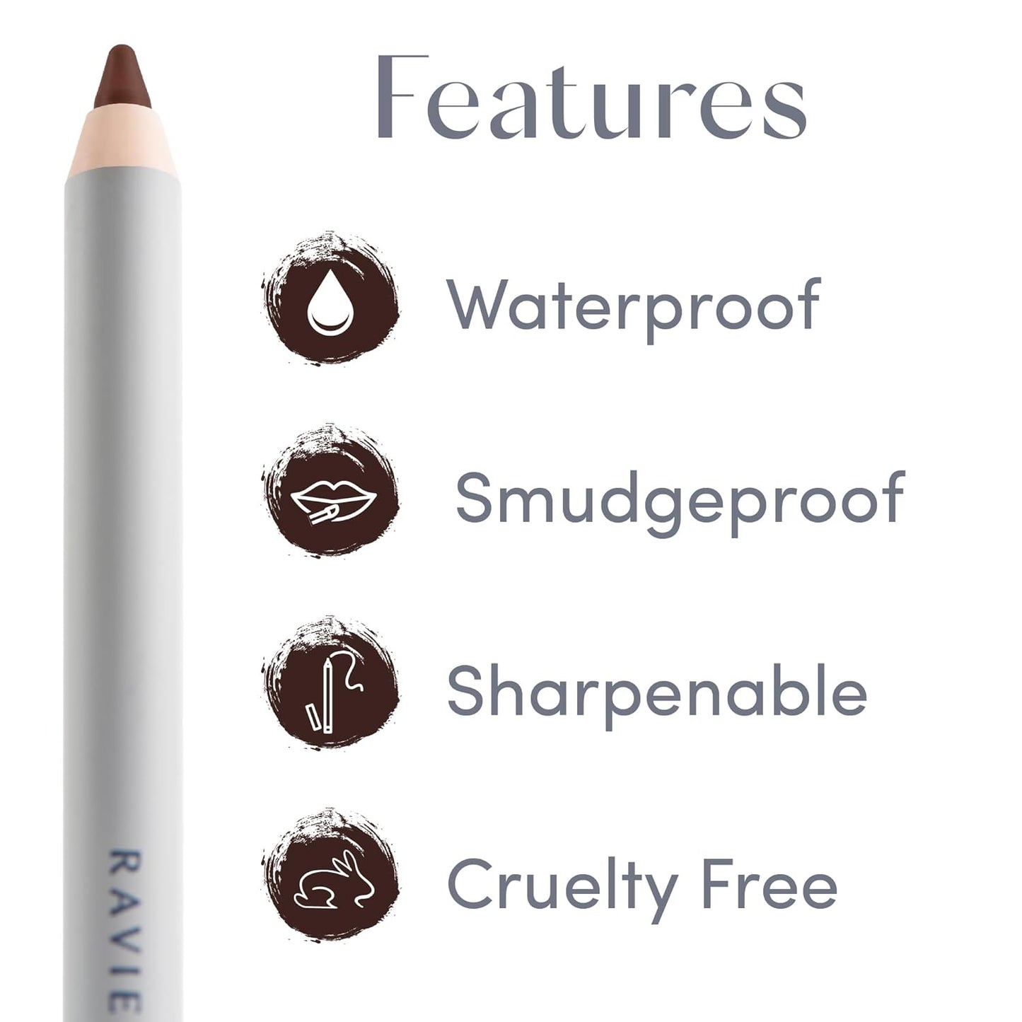 Soft Definition™ Longwear Lip Liner – Smudge-Resistant, Waterproof Precision Pencil for Effortless Shaping – Vegan & Cruelty-Free All-Day Wear Lip Definition (Mocha)