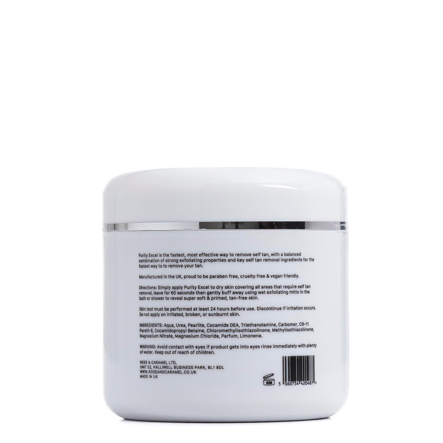 Rose & Caramel Purity Excel 60 Second Miracle Express Self Tan Remover & Exfoliating Tan Eraser Body Scrub 14.89 Fl Oz (440ml)