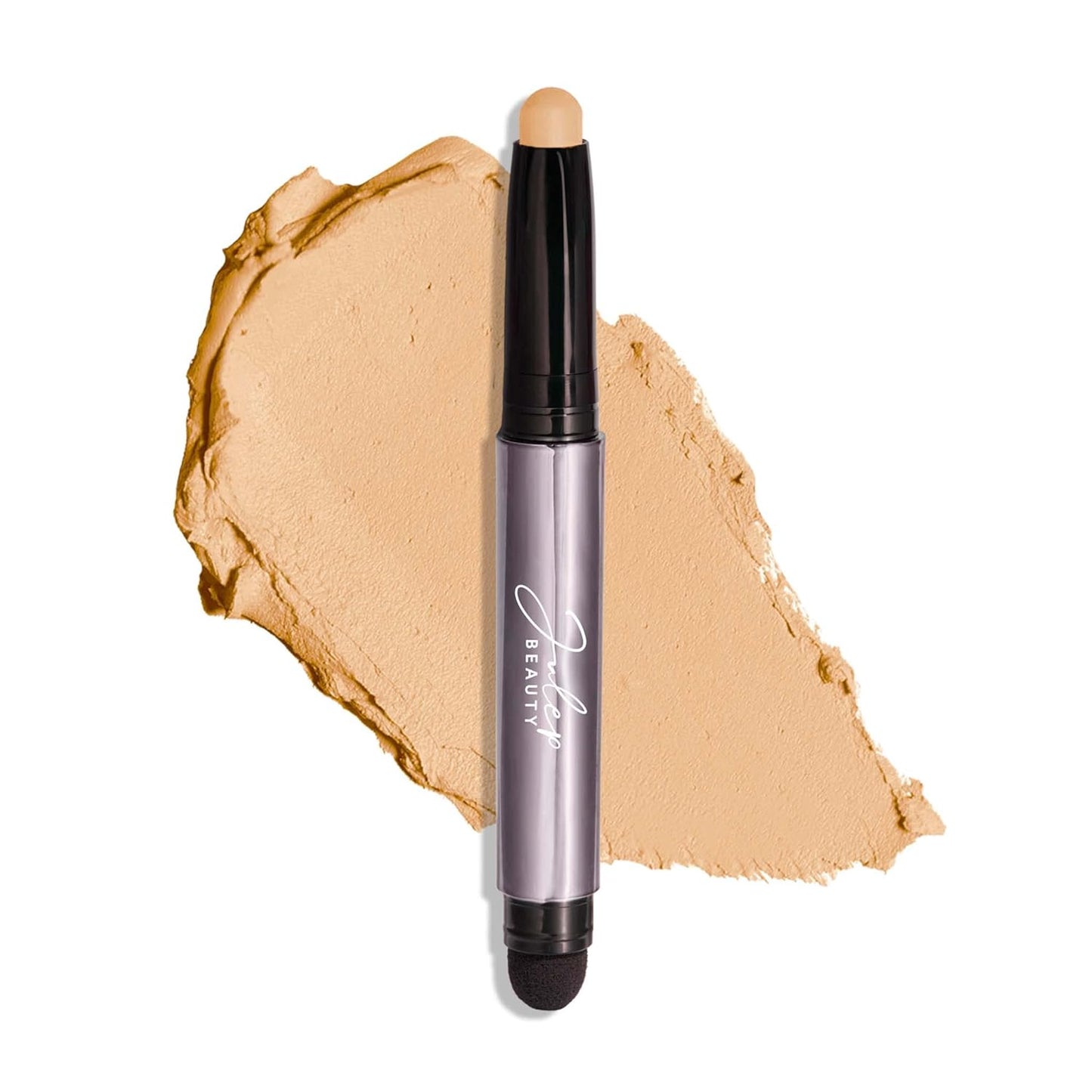 Julep Eyeshadow 101 Cream-to-Powder Waterproof Shadow Stick – Vanilla Matte – Long-Lasting, Crease-Proof, Light-Beige Matte Cream Eyeshadow with Built-in Smudger