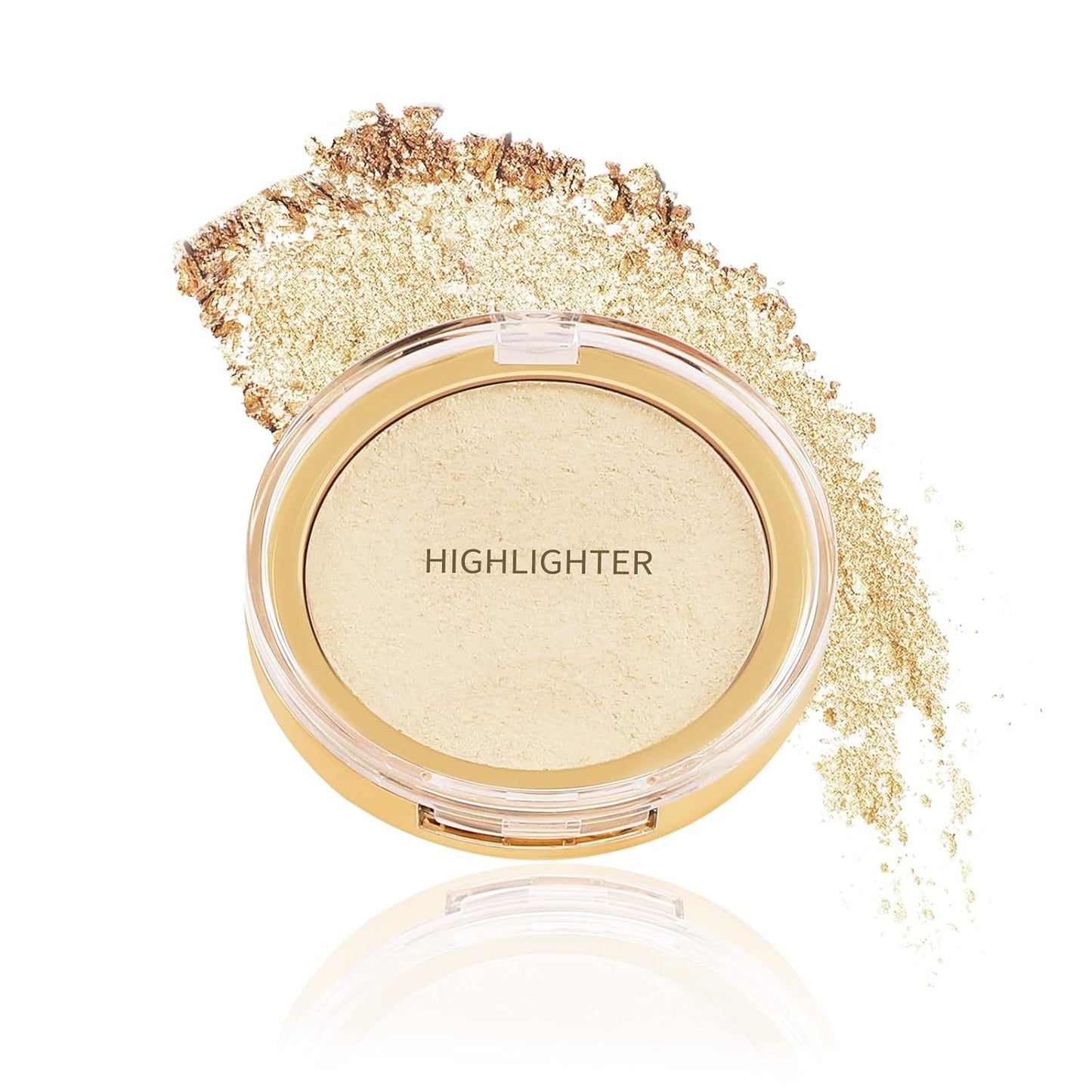 Boobeen Highlighter Powder Palette - Glow Shimmer Illuminator for Face Highlighter Makeup, Long Lasting Brighten Skin