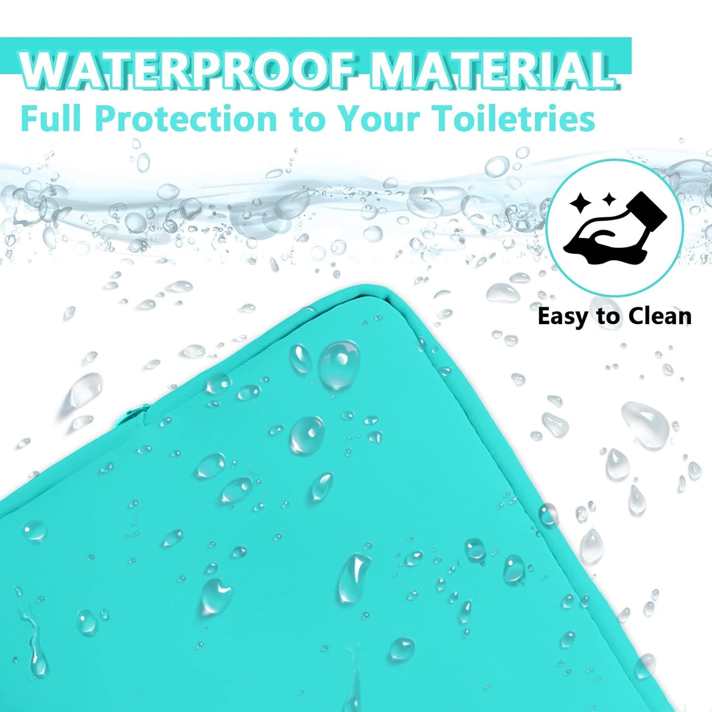 Large Makeup Bag Pouch,Nylon Women Travel Toiletry Storage Bag Preppy Cosmetic Bag for Girls,Big Makeup Organizer Bag Cute Zipper Pouch Skincare Bag for Sport Work Gift(Large-Cotton Candy)